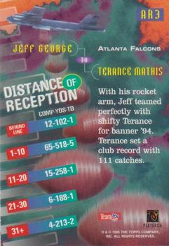 1995 Topps - Air Raid #AR3 Terance Mathis / Jeff George Back
