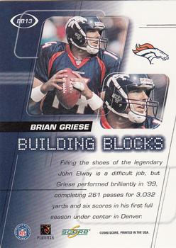 2000 Score - Building Blocks #BB13 Brian Griese Back