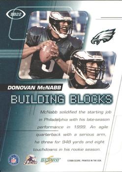 2000 Score - Building Blocks #BB22 Donovan McNabb Back