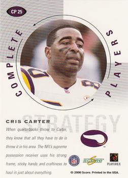 2000 Score - Complete Players #CP 25 Cris Carter Back