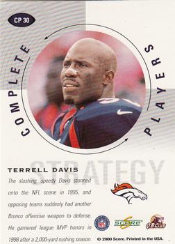 2000 Score - Complete Players #CP 30 Terrell Davis Back