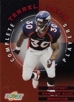2000 Score - Complete Players #CP 30 Terrell Davis Front
