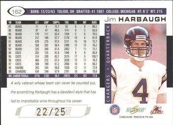 2000 Score - Final Score #162 Jim Harbaugh Back