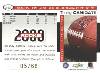 2000 Score - Final Score #313 Trung Canidate Back