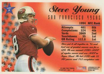 1995 Topps - All-Pros #AP9 Steve Young Back