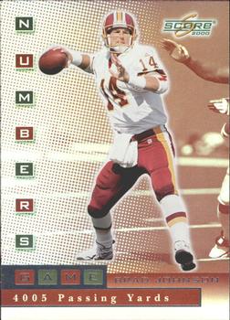 2000 Score - Numbers Game Silver #NG04 Brad Johnson Front