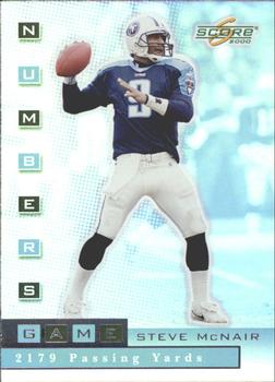 2000 Score - Numbers Game Silver #NG05 Steve McNair Front