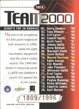 2000 Score - Team 2000 Gold #TM10 Marvin Harrison Back