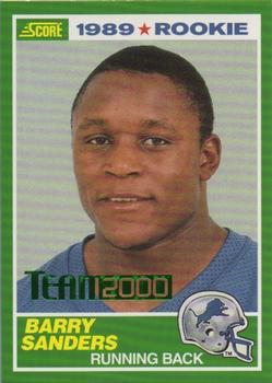 2000 Score - Team 2000 Green #TM01 Barry Sanders Front