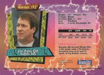 1995 Topps - Finest Boosters #181 Jim Kelly Back