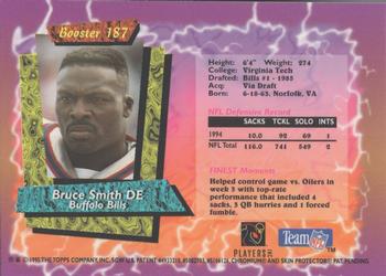 1995 Topps - Finest Boosters #187 Bruce Smith Back