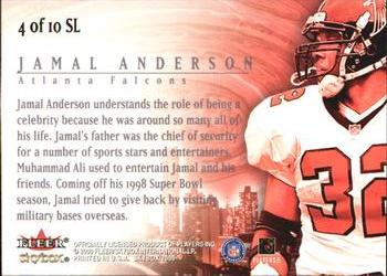 2000 SkyBox - Skylines #4 SL Jamal Anderson Back