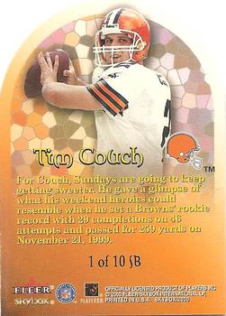 2000 SkyBox - Sunday's Best #1 SB Tim Couch Back