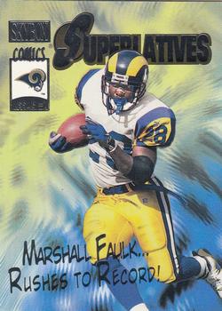 2000 SkyBox - Superlatives #4 S Marshall Faulk Front