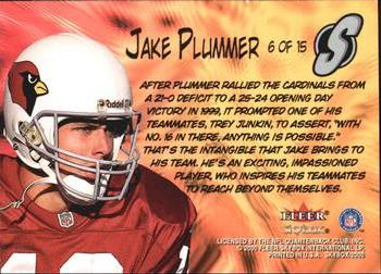2000 SkyBox - Superlatives #6 S Jake Plummer Back