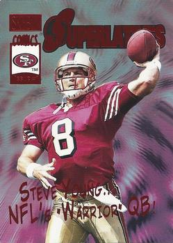 2000 SkyBox - Superlatives Star Rubies #12 S Steve Young Front