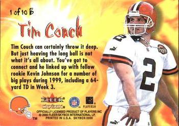 2000 SkyBox - The Bomb #1 B Tim Couch Back