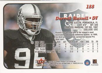 2000 SkyBox Dominion - Extra #188 Darrell Russell Back