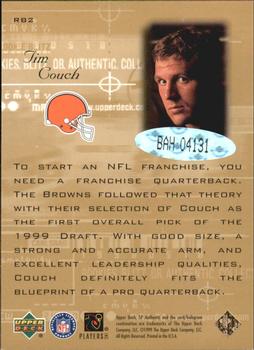 2000 SP Authentic - Buyback Autographs #RB2 Tim Couch Back