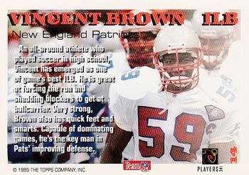 1995 Topps - Hit List #14 Vincent Brown Back