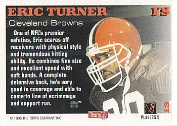 1995 Topps - Hit List #13 Eric Turner Back