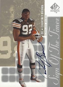 2000 SP Authentic - Sign of the Times #CO Courtney Brown Front