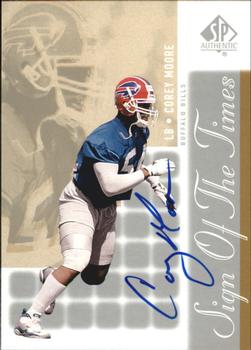 2000 SP Authentic - Sign of the Times #MO Corey Moore Front