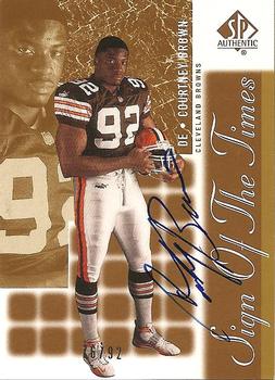 2000 SP Authentic - Sign of the Times Gold #CO Courtney Brown Front