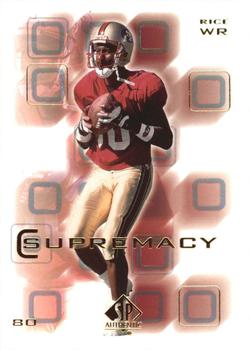 2000 SP Authentic - Supremacy #S4 Jerry Rice Front
