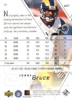 2000 SPx - Spectrum #72 Isaac Bruce Back