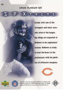 2000 SPx - SPxtreme #X2 Cade McNown Back
