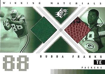 2000 SPx - Winning Materials #WM-DF Bubba Franks Front