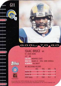 2000 Stadium Club - Goal to Go #G11 Isaac Bruce Back