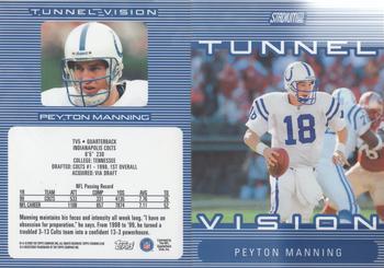 2000 Stadium Club - Tunnel Vision #TV5 Peyton Manning Front