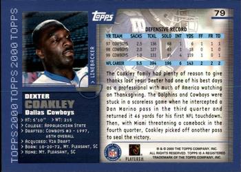 2000 Topps - Topps Collection #79 Dexter Coakley Back