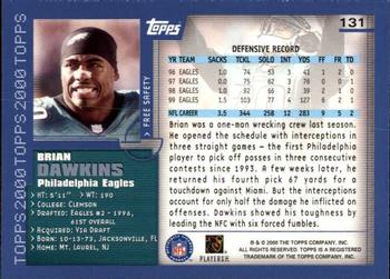 2000 Topps - Topps Collection #131 Brian Dawkins Back