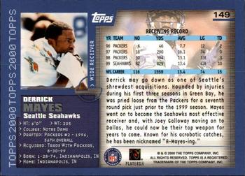 2000 Topps - Topps Collection #149 Derrick Mayes Back