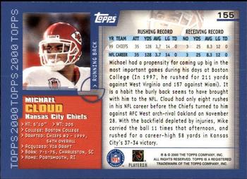 2000 Topps - Topps Collection #155 Michael Cloud Back