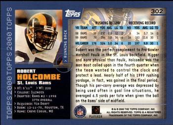 2000 Topps - Topps Collection #302 Robert Holcombe Back