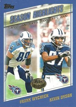 2000 Topps - Topps Collection #330 Kevin Dyson / Frank Wycheck Front