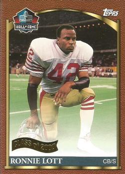 2000 Topps - Hall of Fame Class of 2000 #HOF3 Ronnie Lott Front
