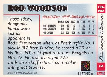 1995 Topps - Yesteryear #12 Rod Woodson Back