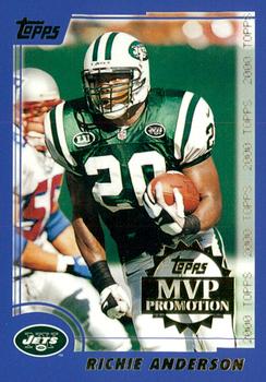 2000 Topps - MVP Promotion #NNO Richie Anderson Front