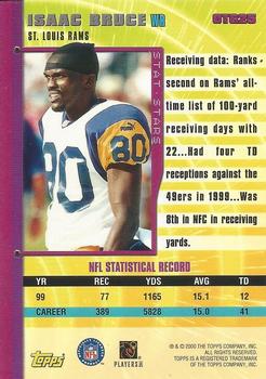 2000 Topps - Own the Game #OTG25 Isaac Bruce Back