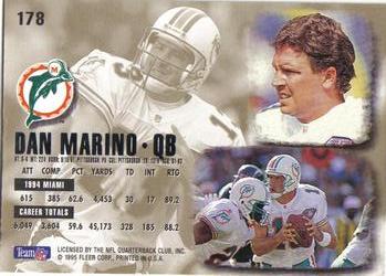 1995 Ultra #178 Dan Marino Back