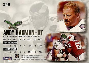 1995 Ultra #248 Andy Harmon Back