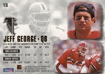 1995 Ultra #15 Jeff George Back