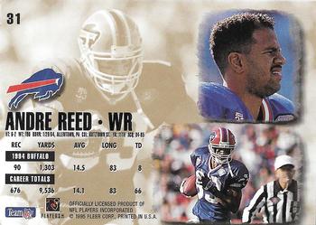1995 Ultra #31 Andre Reed Back