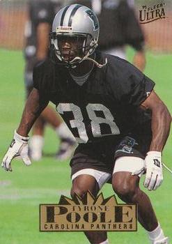 1995 Ultra #38 Tyrone Poole Front