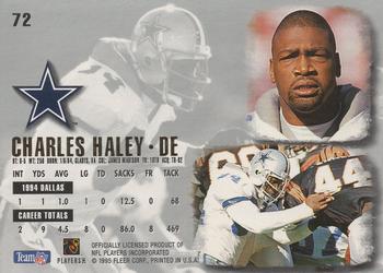 1995 Ultra #72 Charles Haley Back